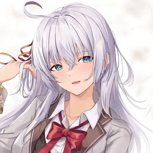 动漫女生头像银发少女