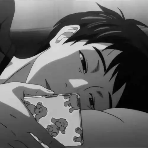 微丧黑白风动漫头像忧郁气质