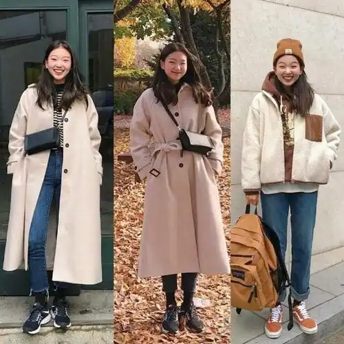 很流行的韩系大衣穿搭,简约实穿又时髦,让你照搬穿都好看
