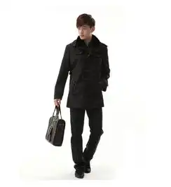 特色龙男装黑色时尚商务休闲纯棉直筒大气有型牛仔裤fbc2791