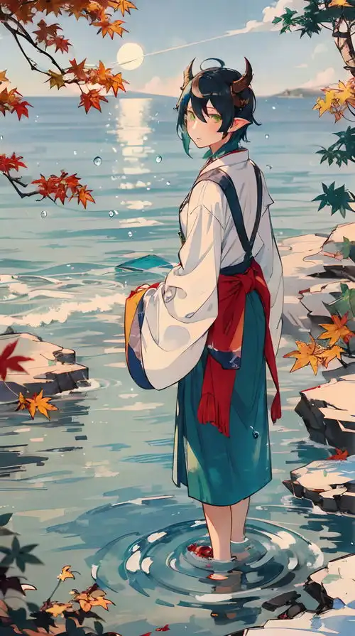唯美古风插画封面人物人物插画小说封面素材