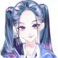 湖蓝色头发头像女湖蓝色头发的女生头像图片