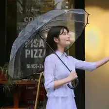 透明长柄雨伞加厚男女日系复古小清新个性情侣学生创意晴雨伞