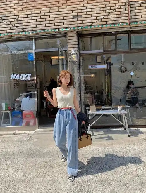 这些夏日韩系look太可了,温柔清新还时髦,满足你的少女心