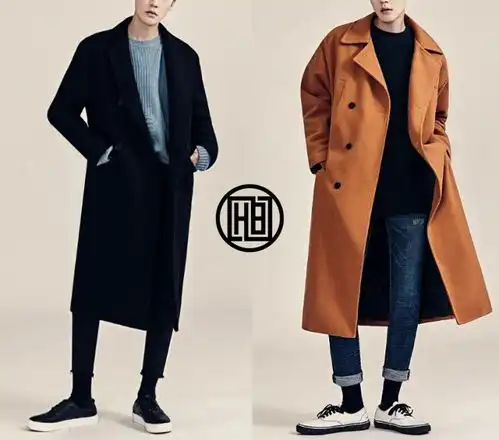 男士长款大衣如何搭配