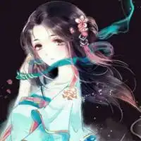 古风头像青色系女古风
