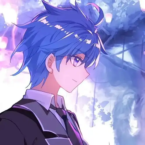 动漫头像当乌云与阳光接吻,便化作满天繁星