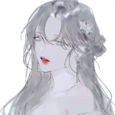 顾谙插画唯美意境原宿动漫女头