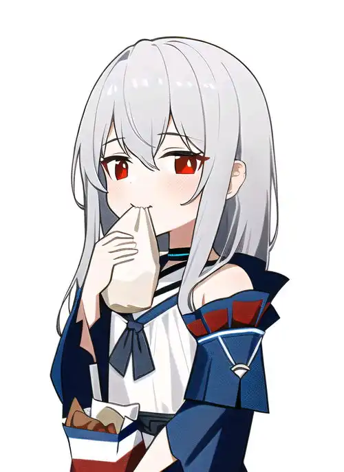 可爱吃东西斯卡蒂头像第一期