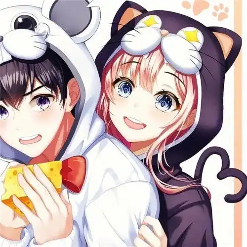 精选高清动漫情侣头像,2020和大家见面分享了