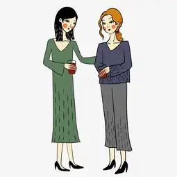 手绘卡通矢量免抠穿秋季服饰的女人图片素材其他格式下载动漫人物大全