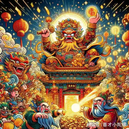 高清红色幸运头像招财