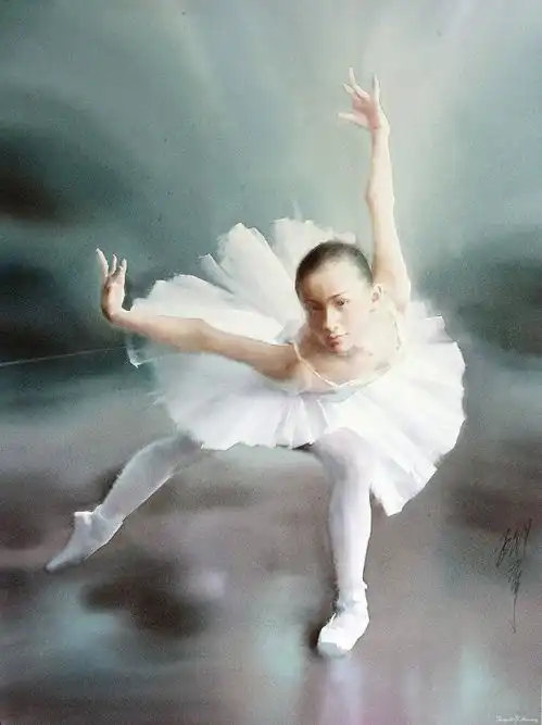 粉色系温柔女生头像芭蕾