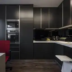 现代简约风格公寓装修时尚厨房效果图大全一起装修网图库