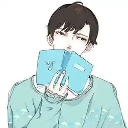 抱着书的女生头像