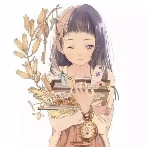女生动漫头像校园风漫画