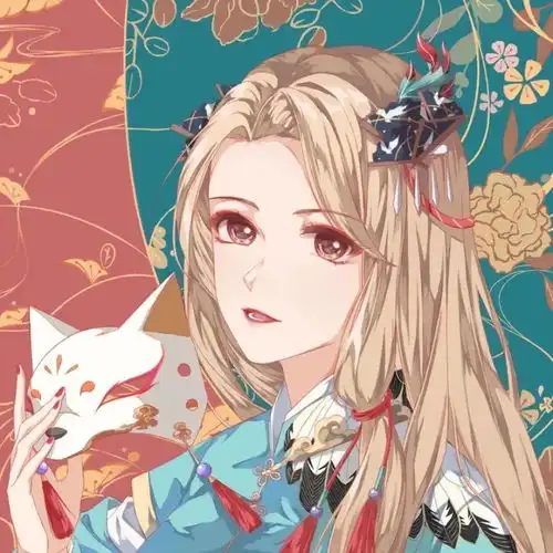 古风系三人闺蜜头像动漫