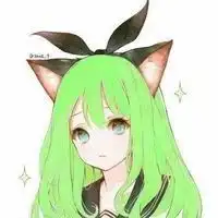 绿头发动漫头像高清女微信头像图片大全