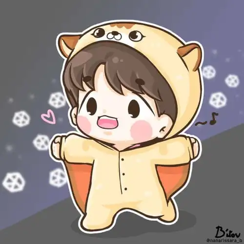 exo边伯贤手绘插画q版萌by.nanarissarab堆糖,美图壁纸兴趣社区