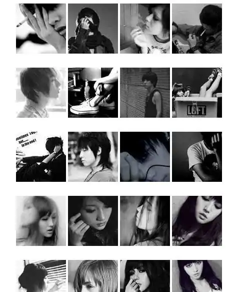 谁有黑白qq头像