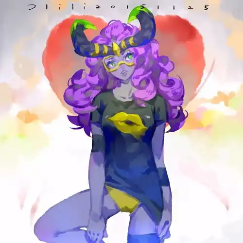 插画师她的色彩表现打动了很多人