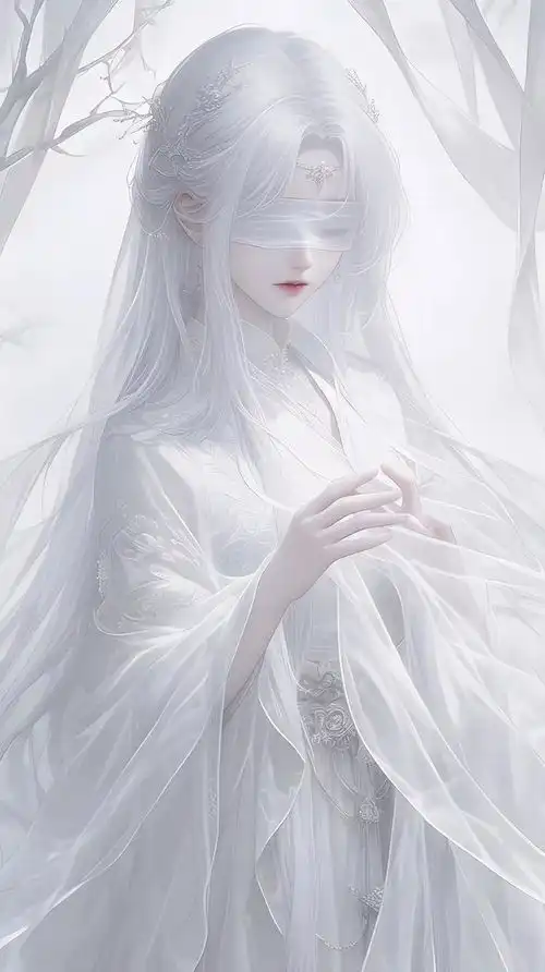 古装美如画白色系仙气飘飘