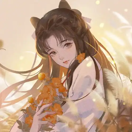 古风头像青色系女动漫女