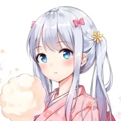 女生头像动漫白色头发