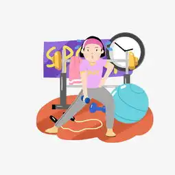 健身锻炼臂力的小女孩图片素材其他格式下载动漫人物大全