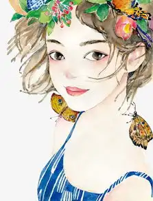 唯美手绘人物插画素材图片免费下载高清卡通手绘png千库网图片编号3743616