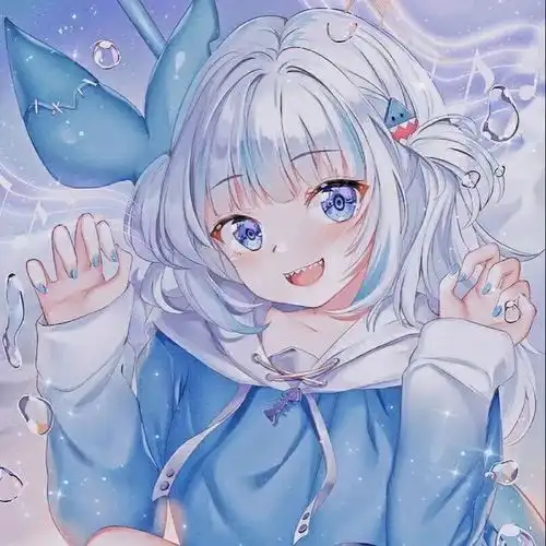 元气满满的蓝色系动漫女头