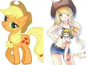 当小马宝莉m6拟人后,珍奇成为性感女神,柔柔反差成女战士