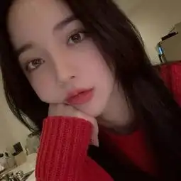 韩系女生头像漫画红唇