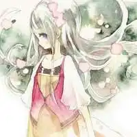 二次元少女头像梦幻紫色系紫色