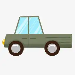 蓝色的皮卡汽车插画图片素材其他格式下载动漫人物大全