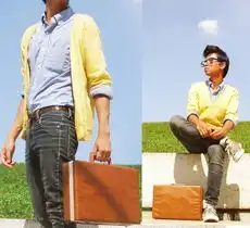 穿上黄色系给点阳光就灿烂夏日色彩之黄色系街拍