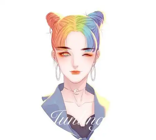 手绘女生头像霸气超拽