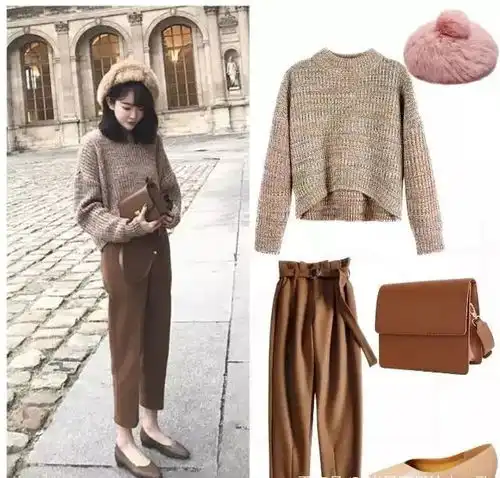 毛衣半身裙好看,还是毛衣阔腿裤这6款搭配总有一款适合你