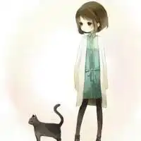 抱着猫的动漫头像微信头像图片大全