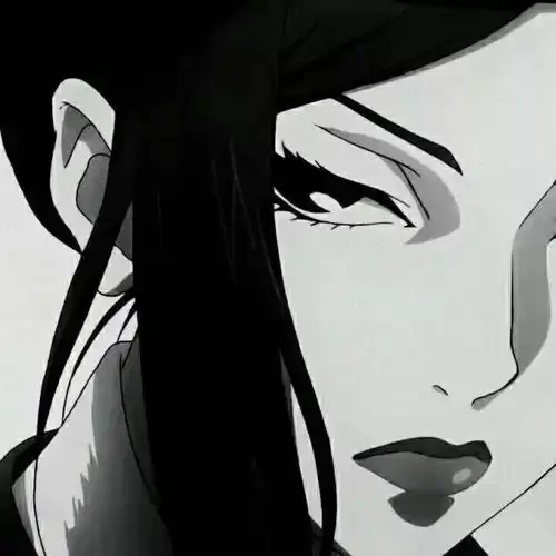 酷黑头像成人的世界总是这么脆弱