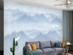 美式欧式北欧小清新麋鹿山水风景现代背景墙图片素材psd效果图下载现代简约电视背景墙图大全电视背景墙编号18370061