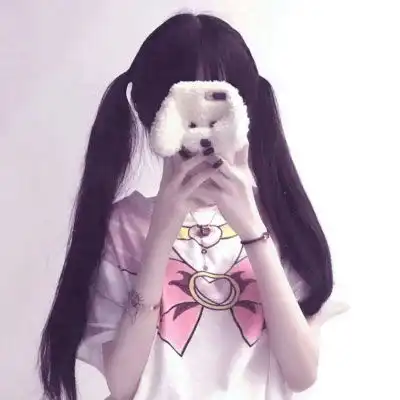 头像女生手机遮脸可爱高清女学生头像系列