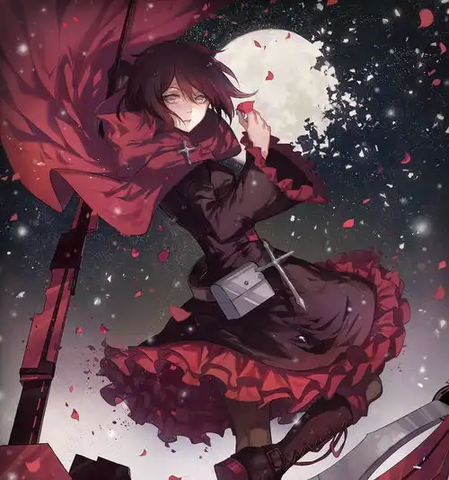 风格浓郁的二次元美少女同人插画,人物就像水晶拼合似的美