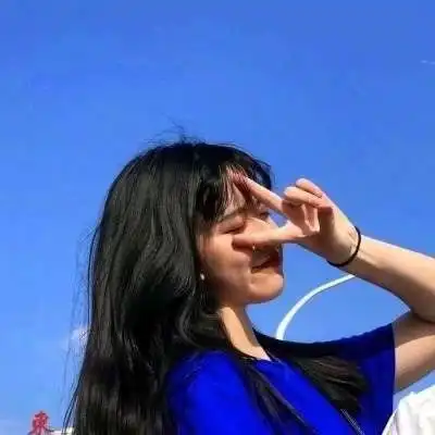 淡蓝色系头像女韩系