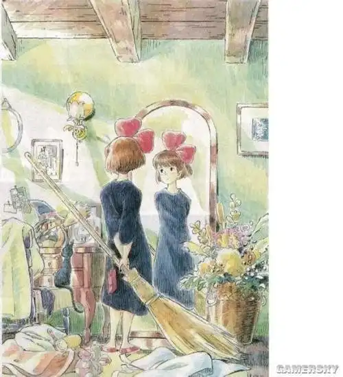 大师宫崎骏铅笔淡彩动画原画欣赏