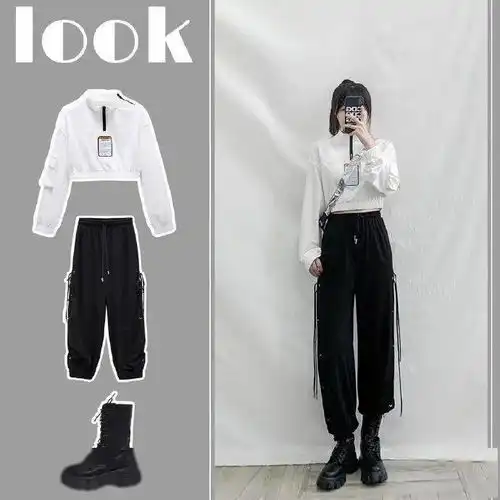 9套简约酷女孩,秋季盐系穿搭,一周不重样