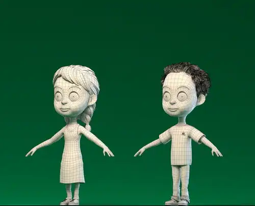 卡通角色三维模型片头动画视频制作maya建模动画角色