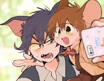 汤姆和杰瑞拟人化之后,这是世上最甜的甜宠漫吧