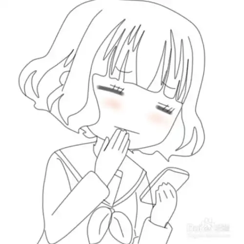 动漫女生简笔画教程