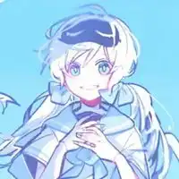 动漫女生头像唯美蓝白浅蓝色系动漫女生头像